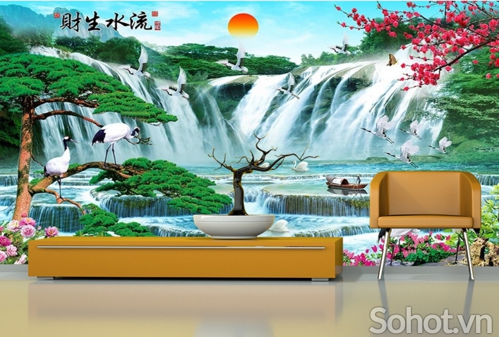 Gạch tranh 3d dán mộ - HDCC44