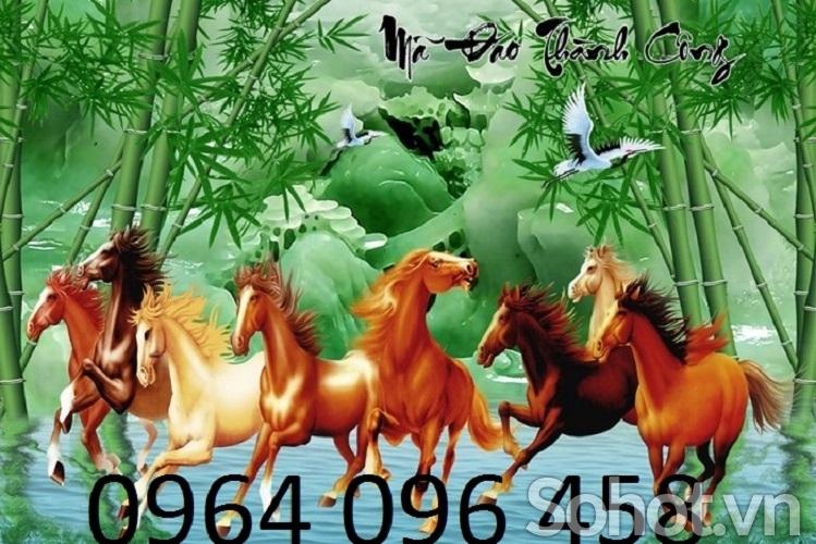 Tranh gạch 3d mã đáo thành công - 744CM