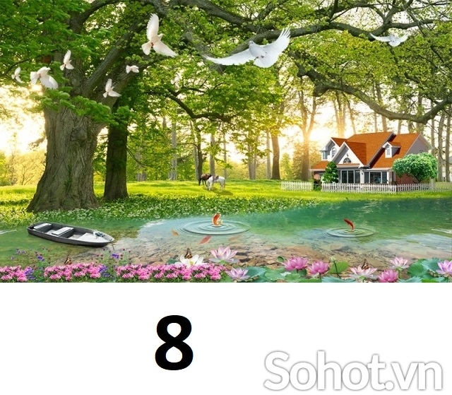 Tranh gạch 3d phong cảnh đẹp - DCVBN97