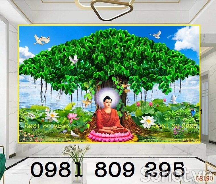 Tranh phật đẹp - gạch tranh 3d ban thờ