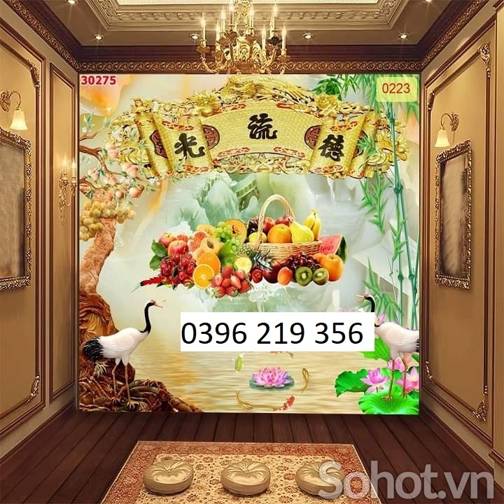 Tranh phong thủy ốp lát 3d - Tranh Phòng Thờ
