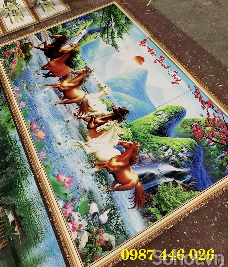 Gạch tranh 3d - ảnh thực tế