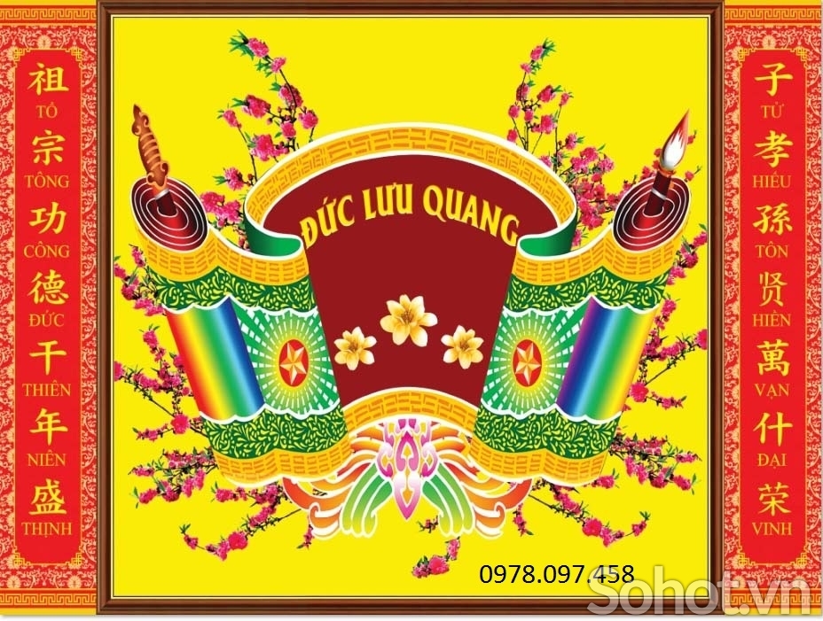 Tranh ốp phòng thờ