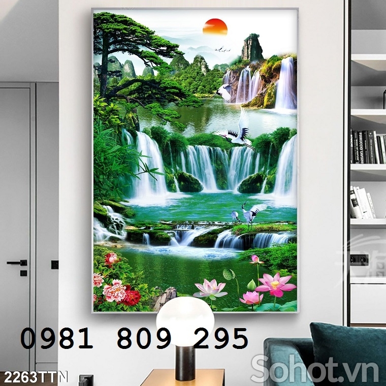 Tranh gạch men khổ đứng JHYT4