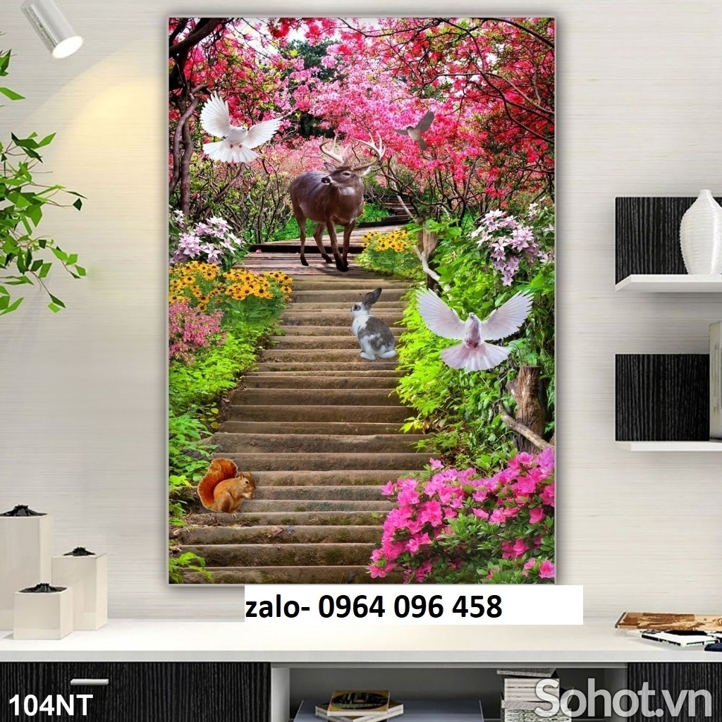 Tranh gạch 3d ốp tường hành lang - MCB532