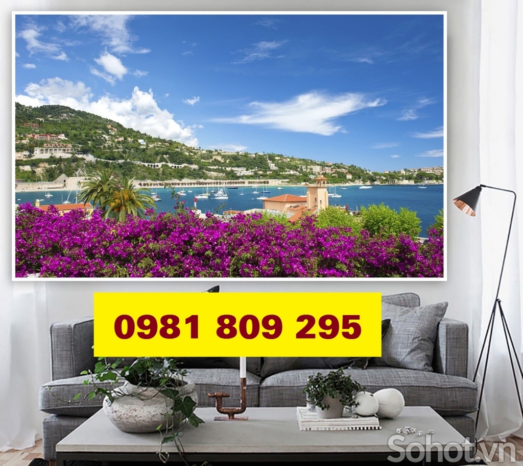 Gạch tranh 3d vườn hoa