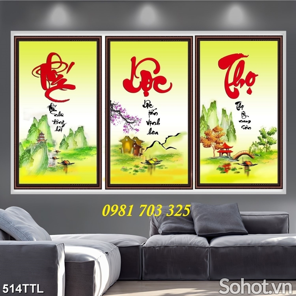 Gạch thư pháp 3d trang