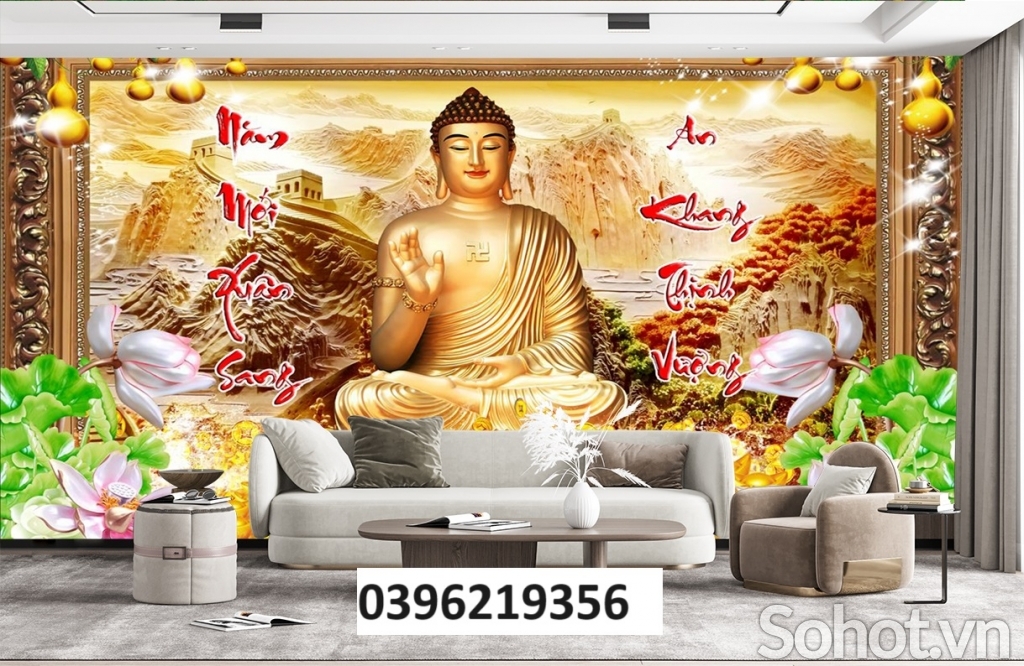 Tranh tài lộc trang trí 3d