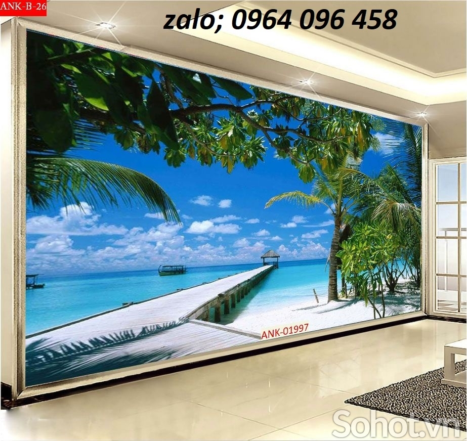 Tranh gạch 3d phong cảnh biển - SCX72