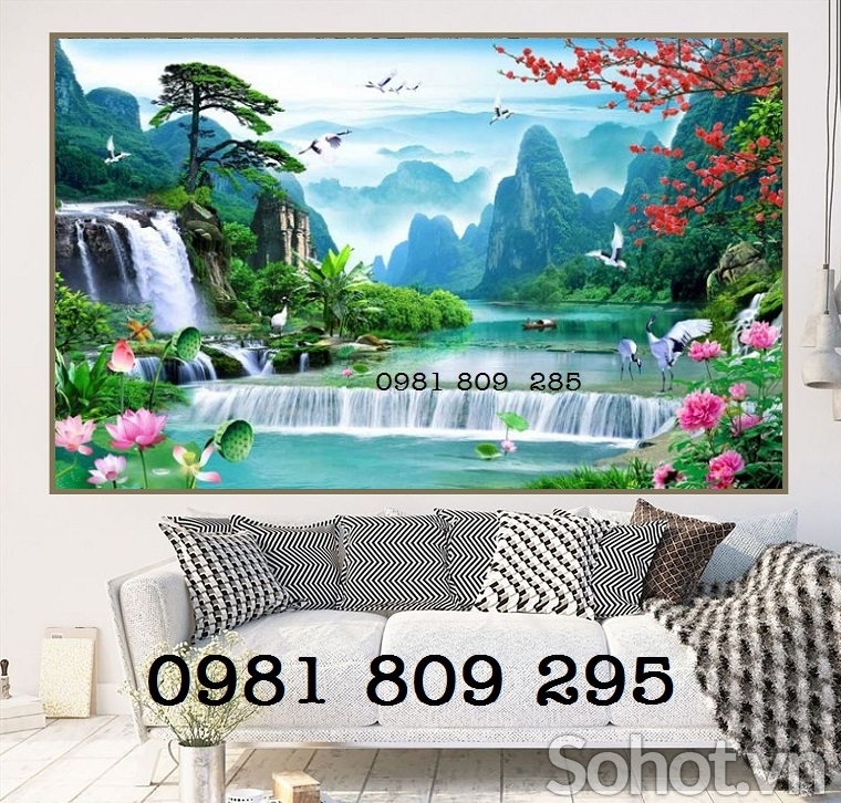 Gạch phong cảnh cội nguồn , tranh gạch