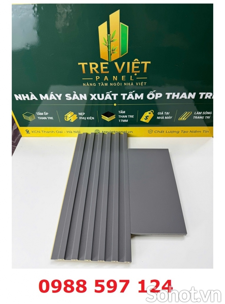 Tấm than tre kèm lam sóng