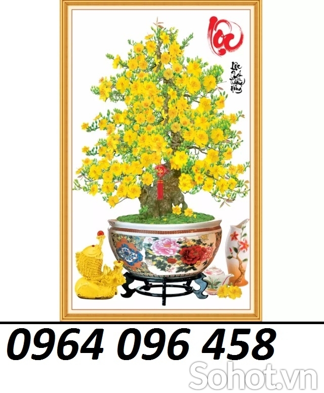 Gạch tranh 3d ốp tường mẫu vây mai - XBC887