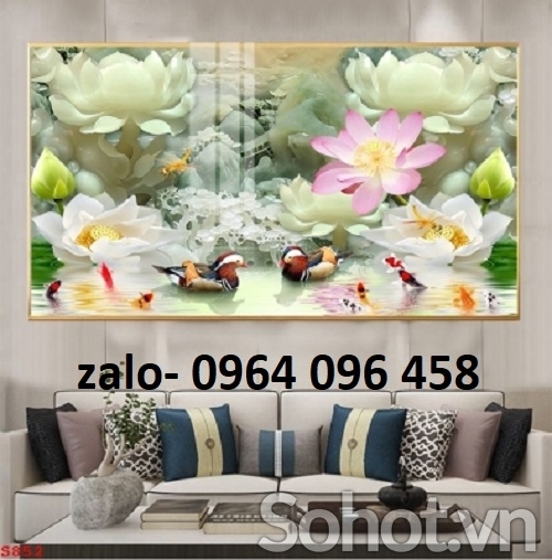 Tranh gạch men 3d giả ngọc - XV33