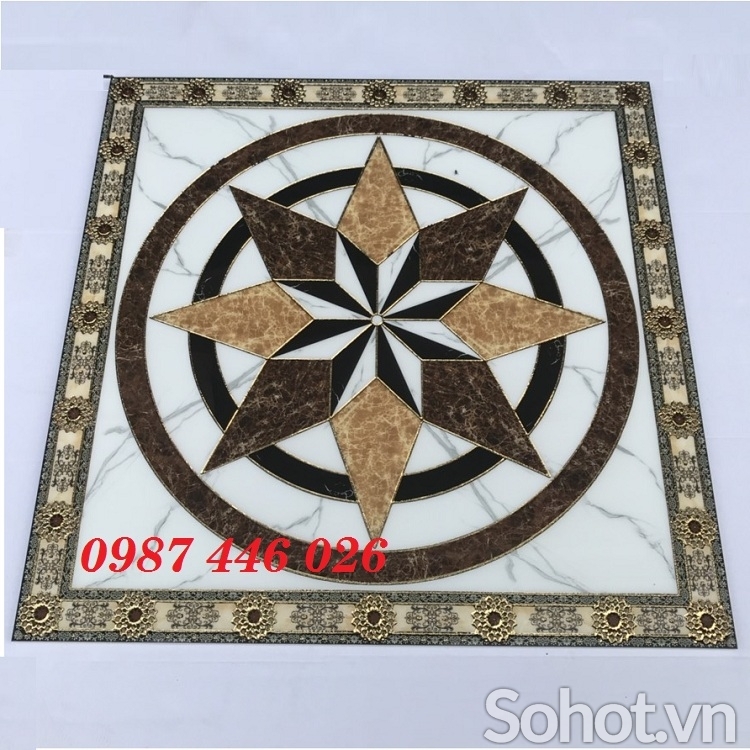 Gạch cầu thang chiếu nghỉ hoa văn HP62833