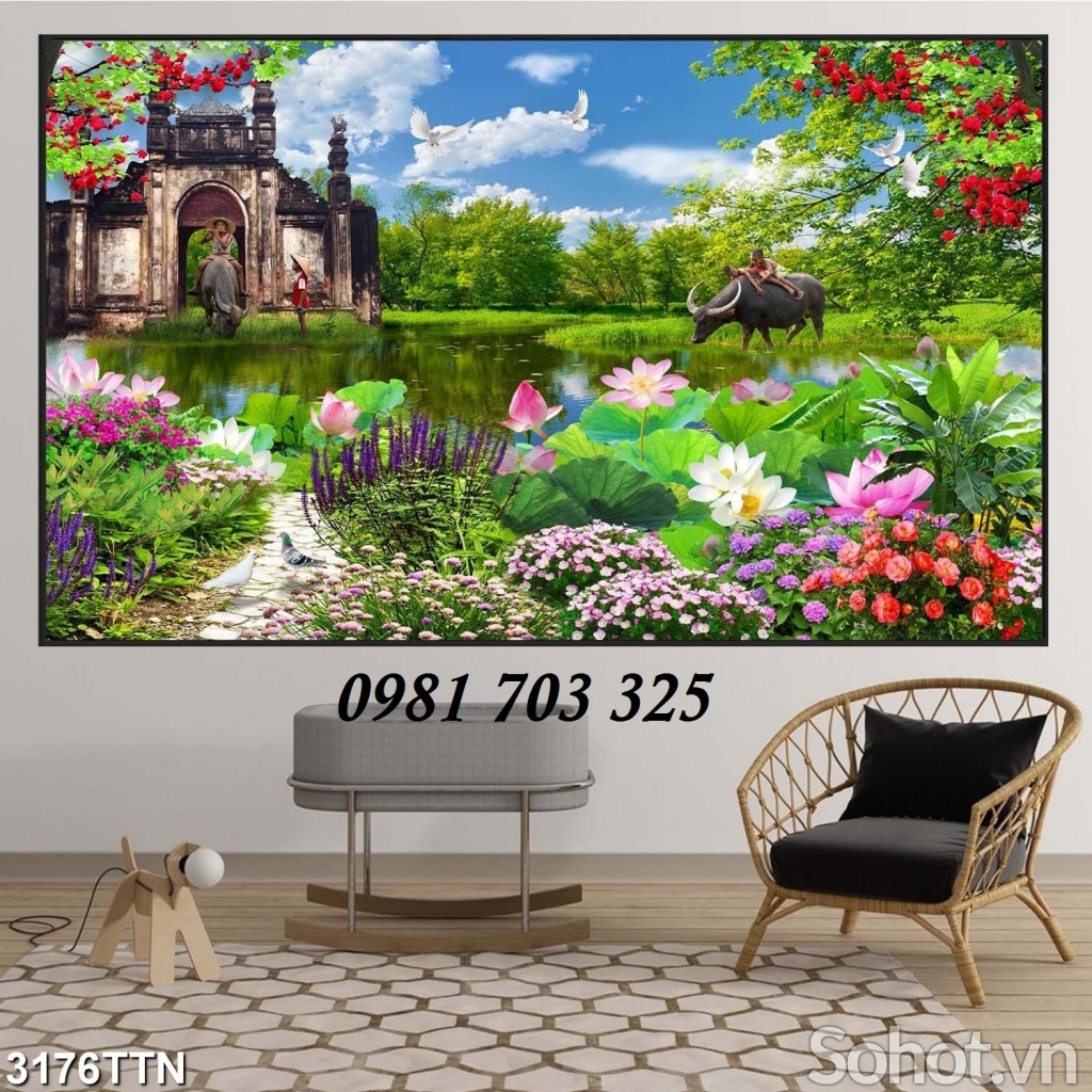 Tranh gạch 3D, tranh phong cảnh