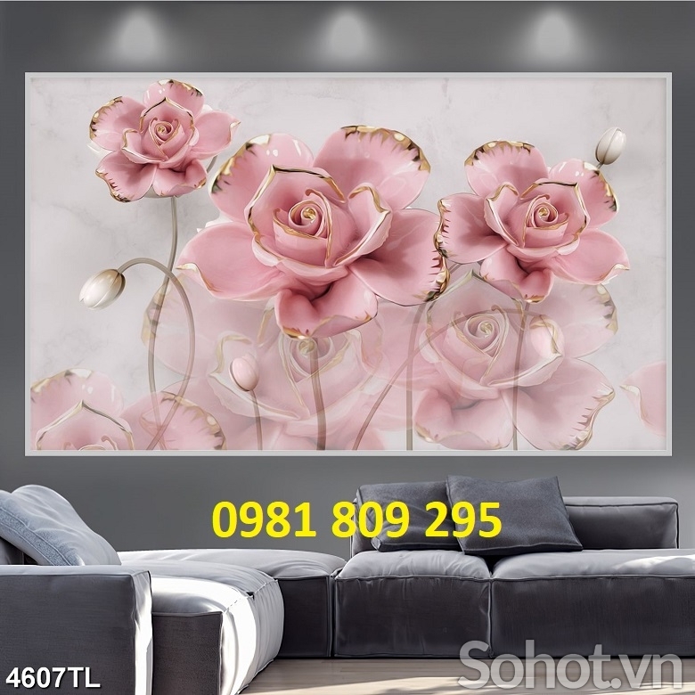 Gạch tranh ốp tường đẹp HN838
