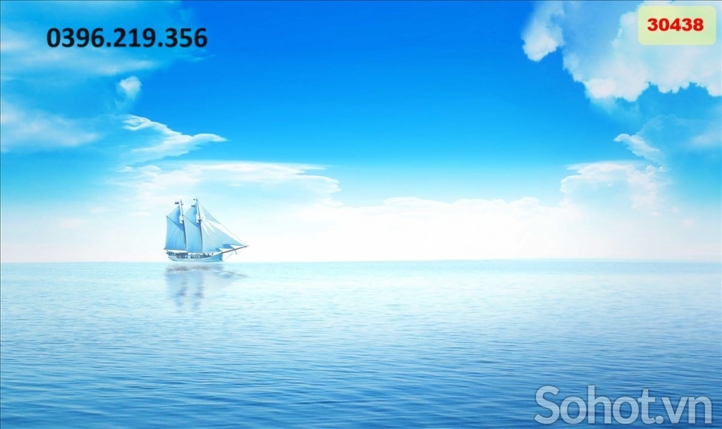 Gạch tranh 3D hình biển cả trang trí