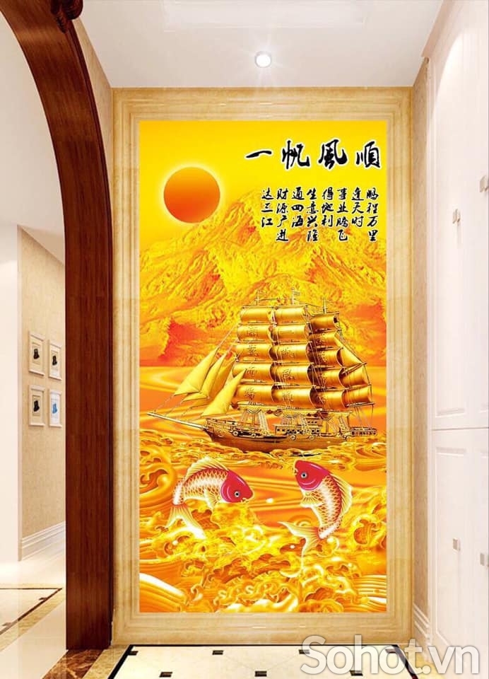 Tranh khổ dọc ốp tường