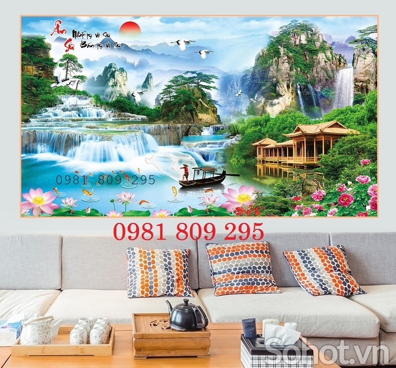 Gạch tranh 3d , tranh gạch phong cảnh