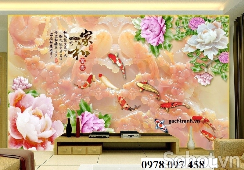 Tranh gạch 3D sứ ngọc