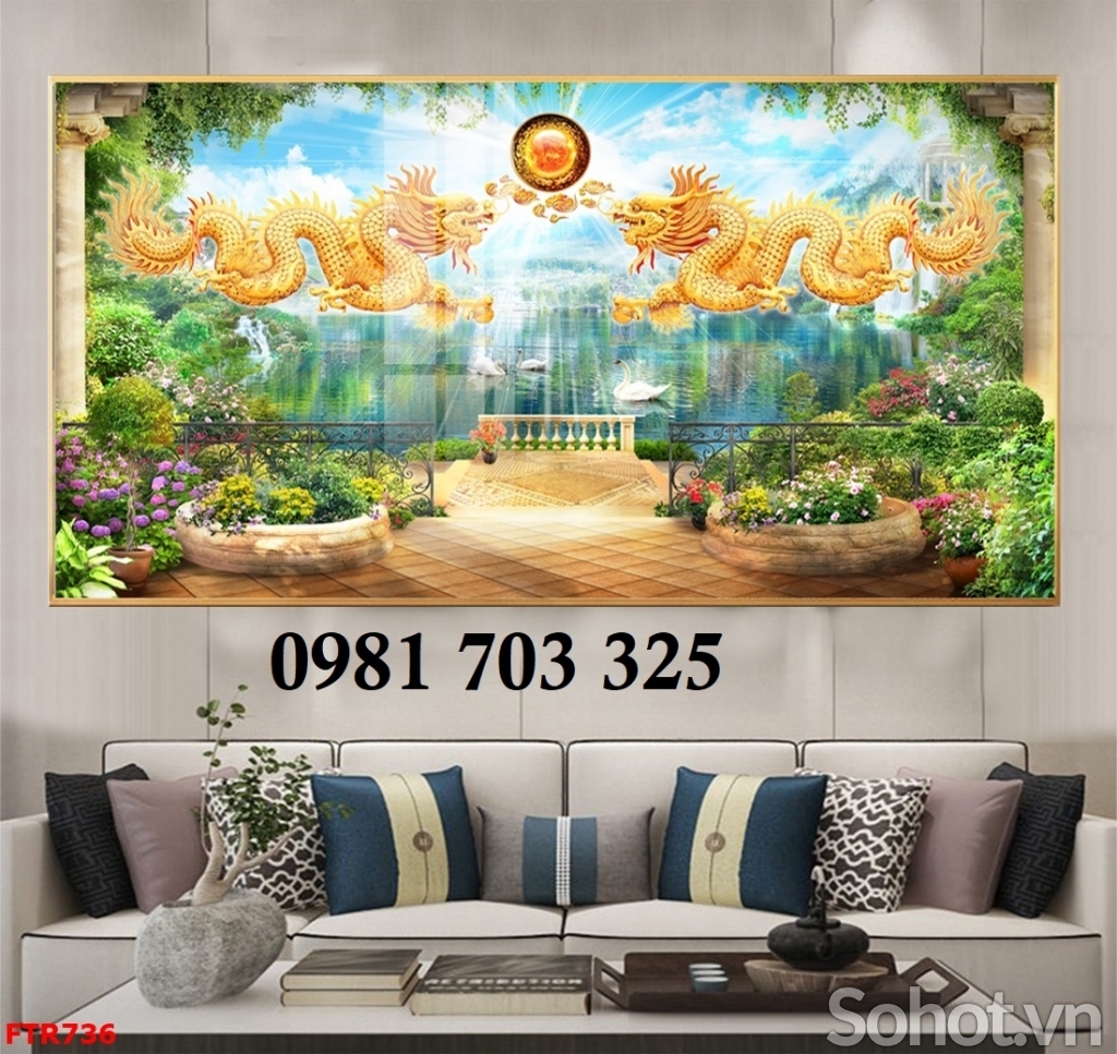 Tranh rồng, gạch tranh phong thủy