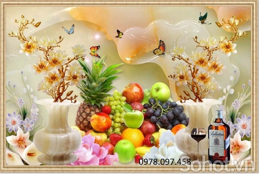 Tranh gạch 3D - tranh phòng thờ