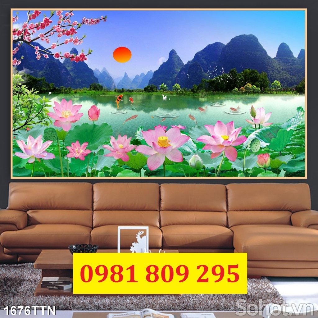 Tranh gạch đẹp - tranh 3d phong cảnh