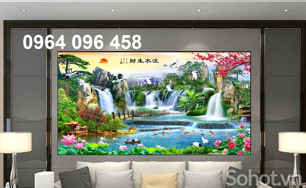 Tranh phong cảnh - tranh gạch 3d phong cảnh - 0433SN