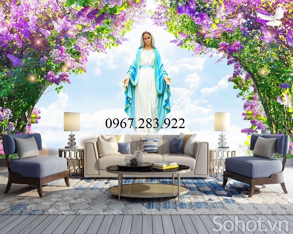 Gạch tranh- Tranh phòng thờ Công Giáo