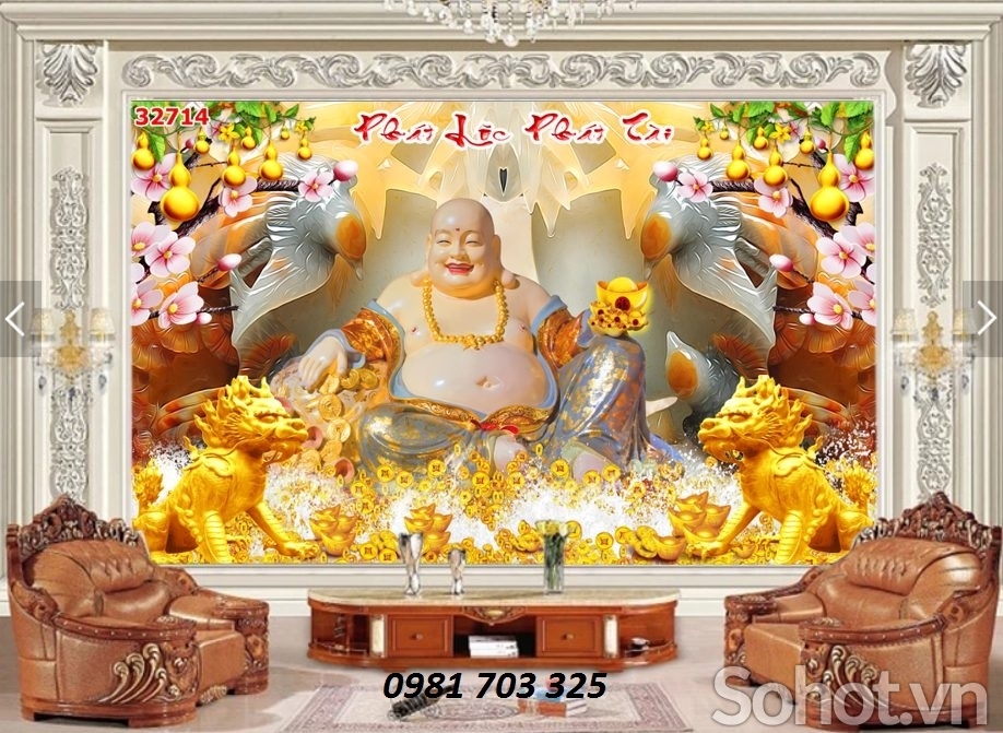 Tranh Phật - tranh gạch men ốp tường