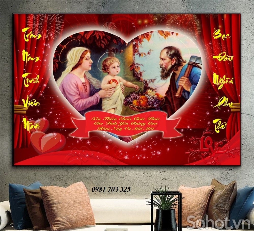 Tranh công giáo- tranh gạch men 3D