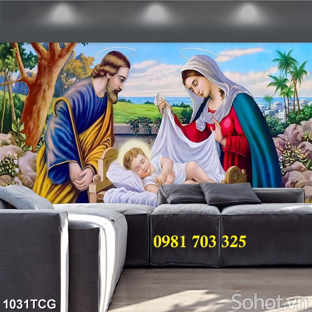 Tranh công giáo 3D, gạch tranh