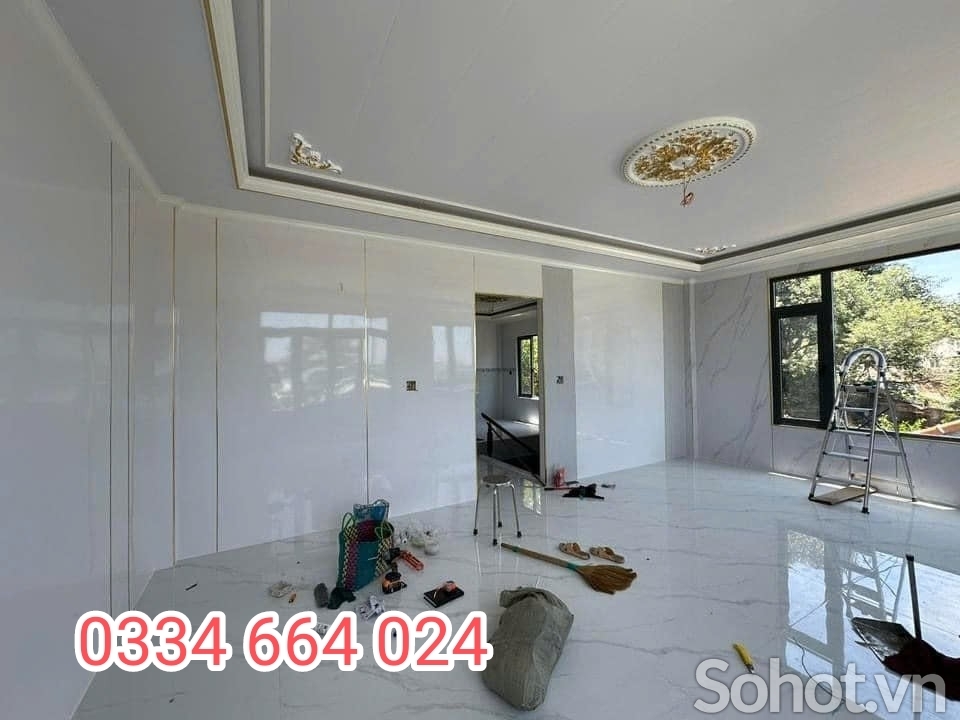 Ốp tường nhựa vân đá PVC