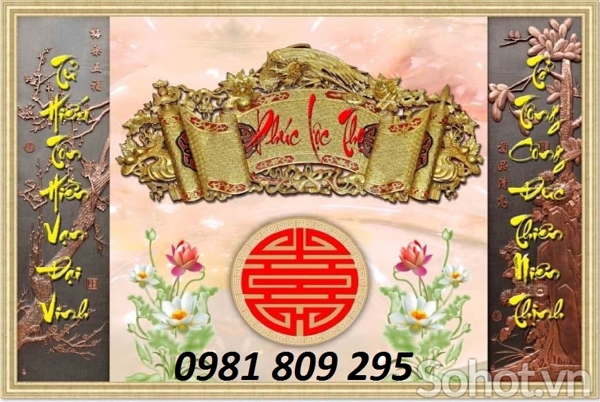 gạch tranh 3d phòng thờ