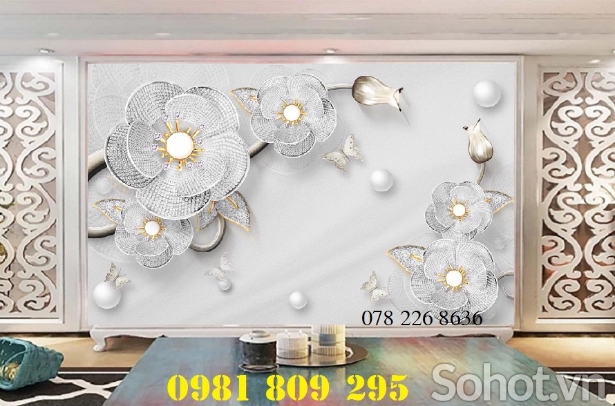 Tranh gạch - gạch 3d tùng hạc trang trí AHG8