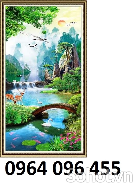 Tranh gạch 3d trang trí phòng khách - 422XN