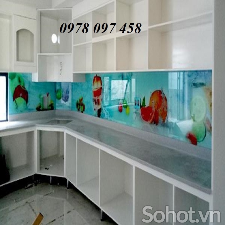 Tranh bền và đẹp cho căn bếp nhỏ - tranh kính 3D