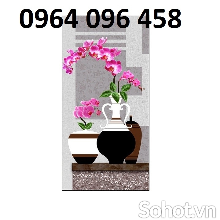 Tranh gạch 3d hoa lan - XDC43