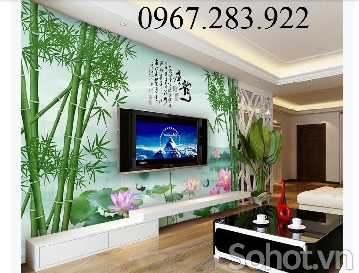 Gạch ốp tường 3D cây tre