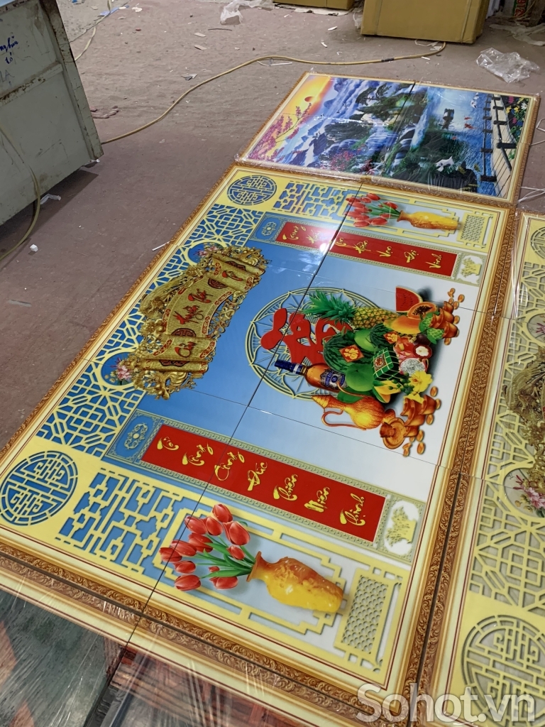 Gạch tranh phòng thờ đẹp HP87