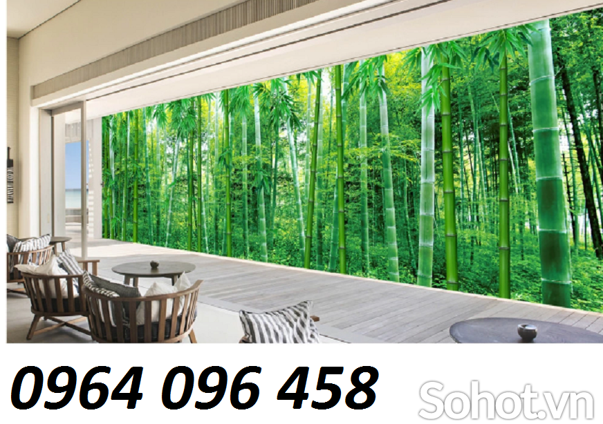 Tranh gạch 3d phong cảnh tre trúc - VCG32