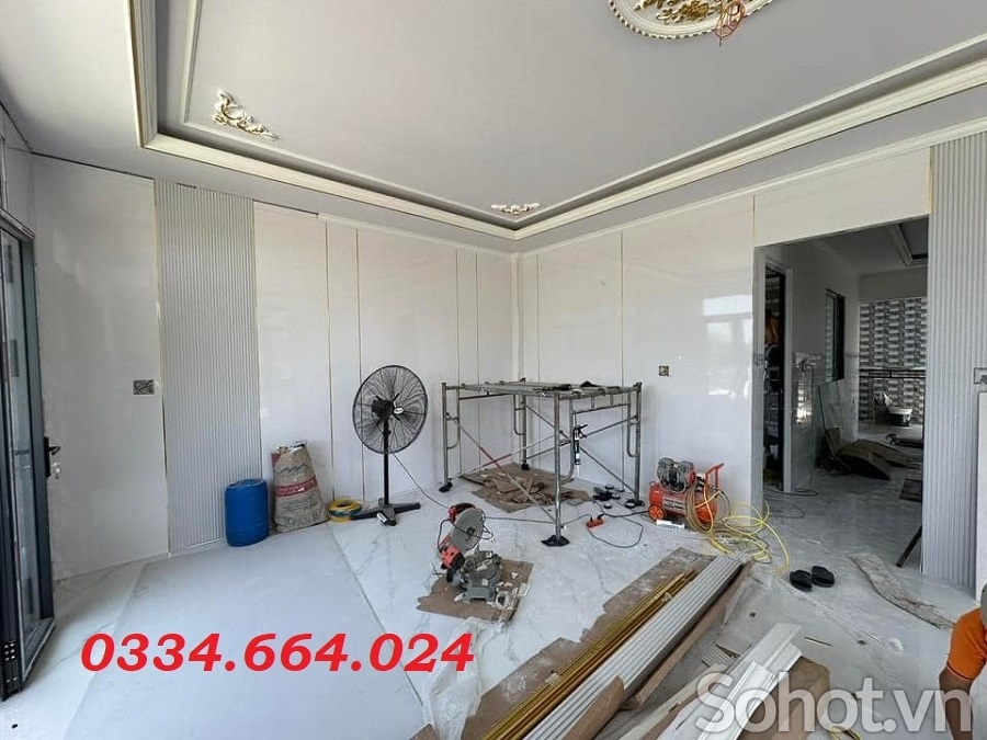 Tấm ốp tường sợi than tre phong cách hàn quốc