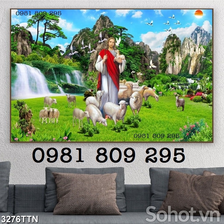 Tranh gạch ốp tường công giáo , gạch
