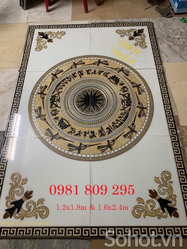 Thảm gạch khắc kim lát hiên