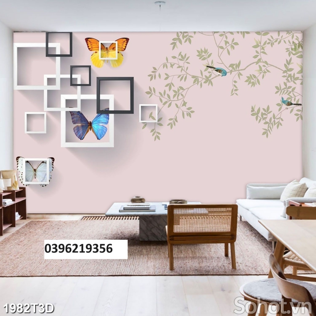 Tranh gạch đẹp 3D treo tường