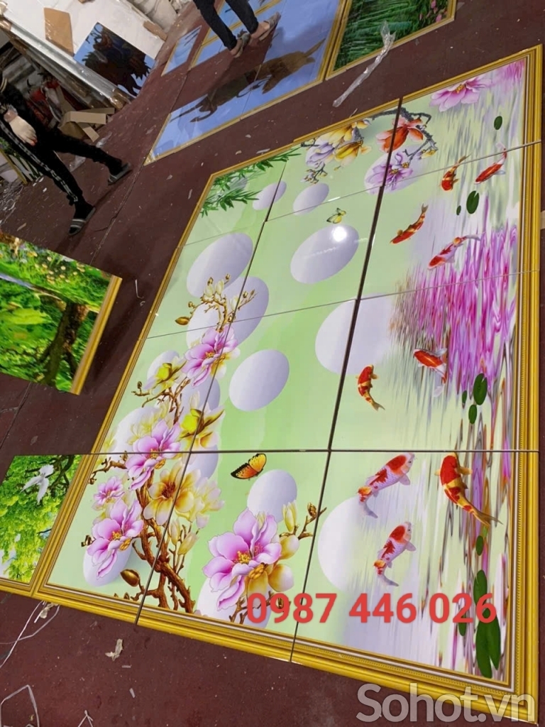 Gạch ốp tường, tranh trang trí 3d