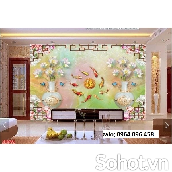 Tranh gạch men 3d hoa ngọc - 755CV