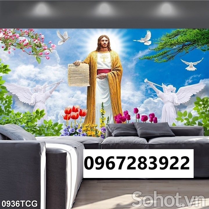 Tranh gạch 3d công giáo