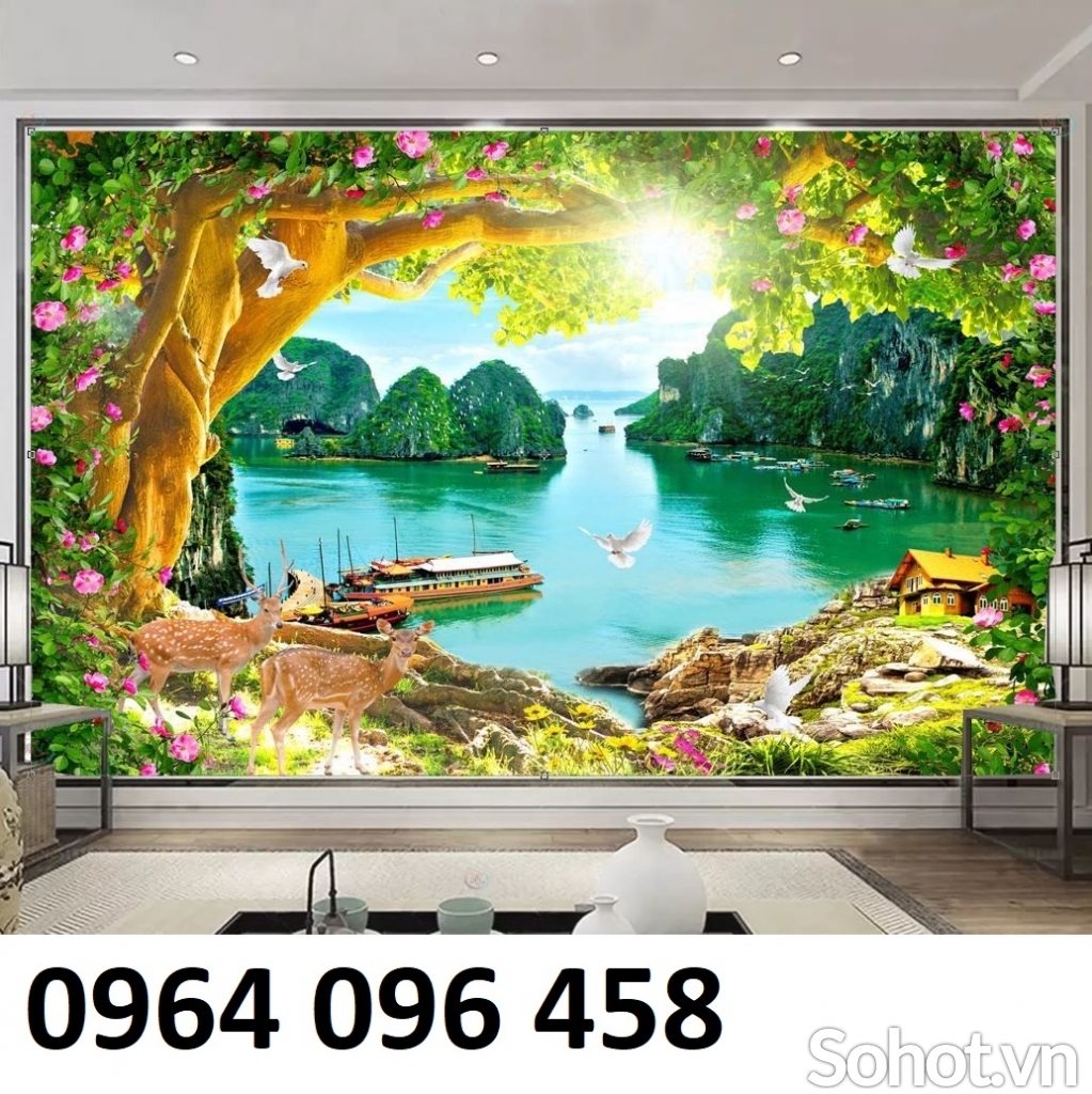 gạch dán tường 3d phong cảnh - MM54