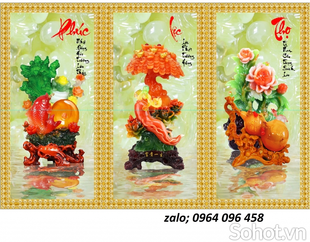Tranh phong thủy 3d - tranh gạch 3d phong thủy - 332SM